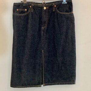 Paris Blues Original Y2K Denim Skirt Sz 9 Midi NWOT